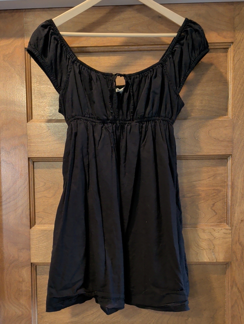 American Eagle Black Mini Dress With Cap Sleeves - Size M - New Without Tags